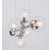 Lampa wisząca chromowana 6-punktowa ze szklanymi kloszami 3401/6 - Lampy Elem
